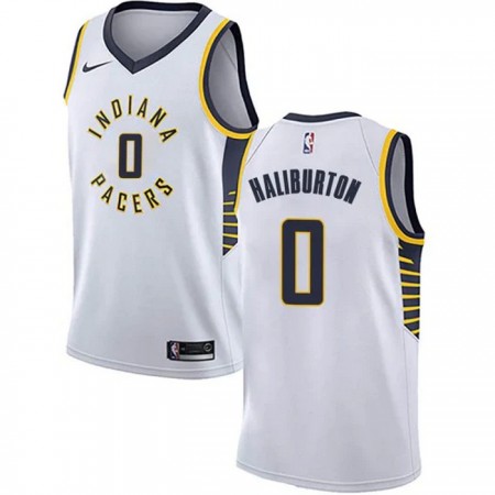 Indiana Pacers Tyrese Haliburton 0 Nike 2022-23 Association Edition Valkoinen Miesten Pelipaidat Swingman
